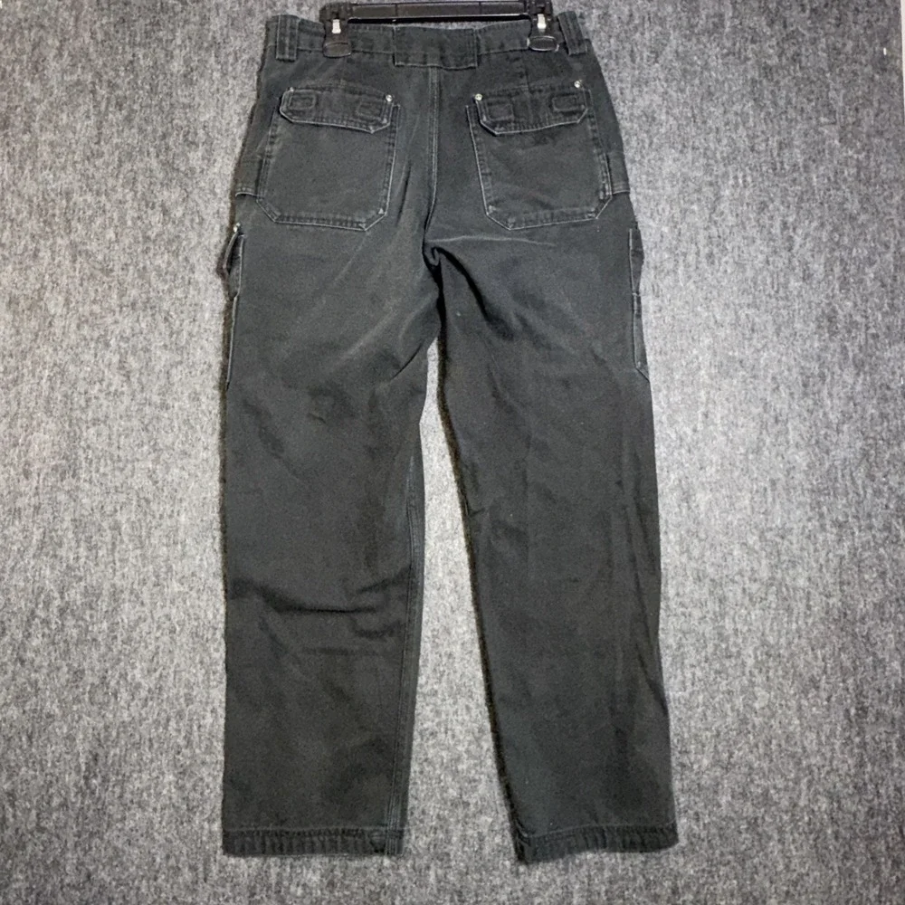 Duluth Trading Co Mens Heavy Black Utility Jeans Cargo Pants 34X34 (31)‎